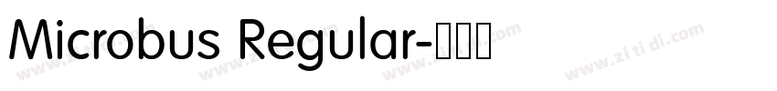 Microbus Regular字体转换